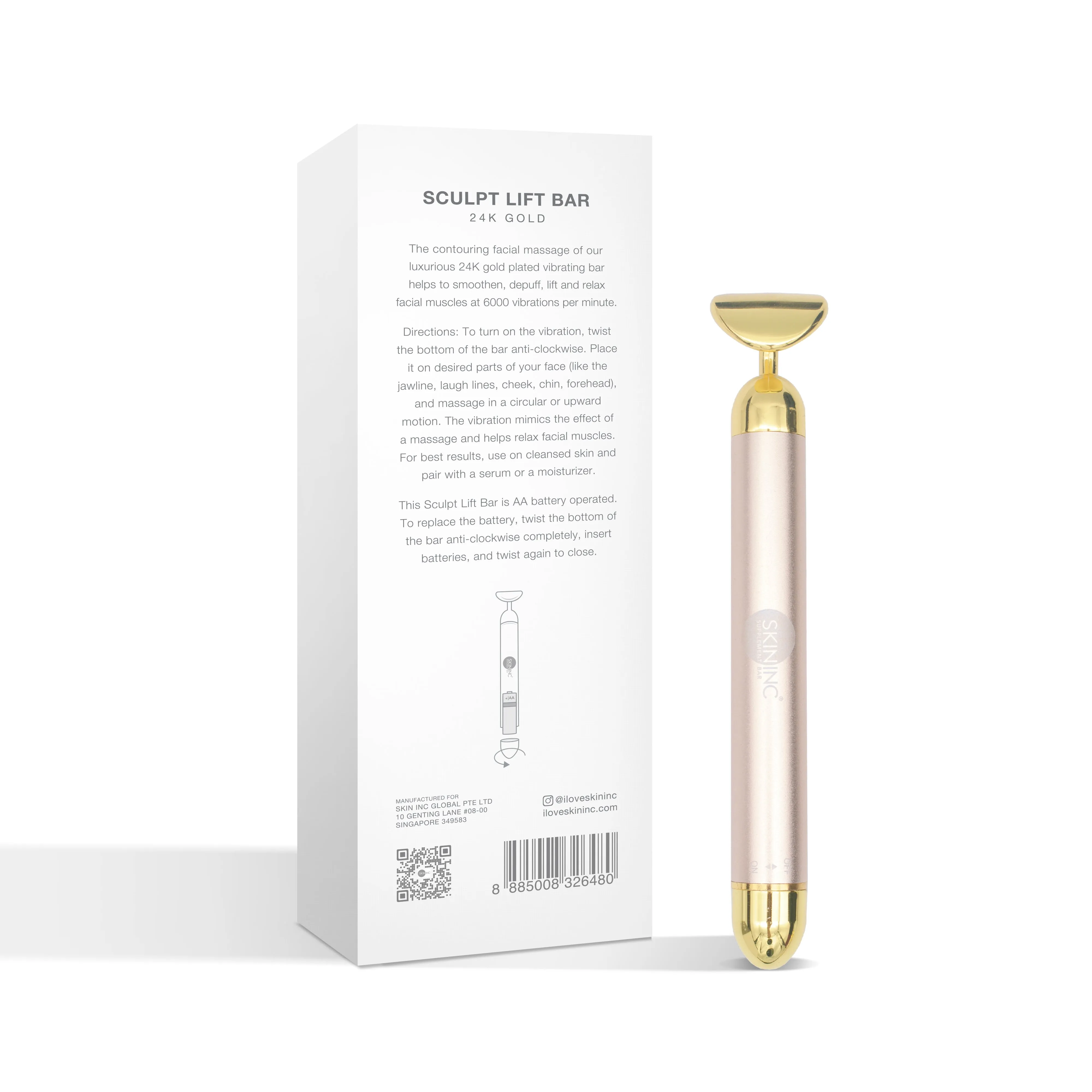 24K Gold Sculpt Lift Bar Beauty Tool