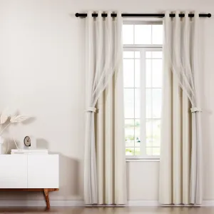 2X Thermal Blockout Sheer Curtains, Noise Reduction, Artiss