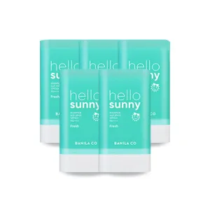 5 Pieces BANILA CO hello sunny essence sun stick Fresh SPF50  PA     Korean Cosmetics After Sunscreens UV Block for Face Body