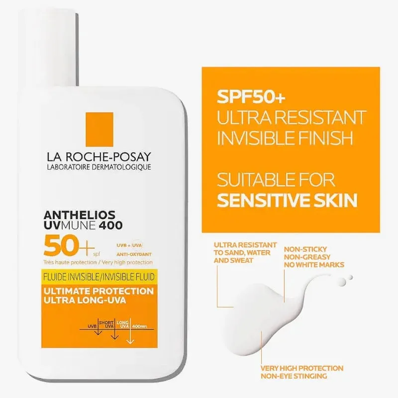 50ML Original LA ROCHE-POSAY SPF50 Facial and Body Sunscreen