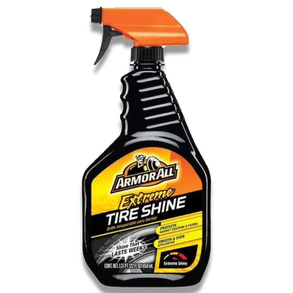 Armor All - Extreme Tire Shine Spray, Wheel/Tire Gloss Coating, Bottle - 22 Oz - 6 Pack