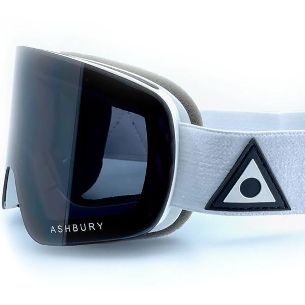 Ashbury Sonic White Triangle Snowboard Goggles - Dark Smoke/Yellow Spare