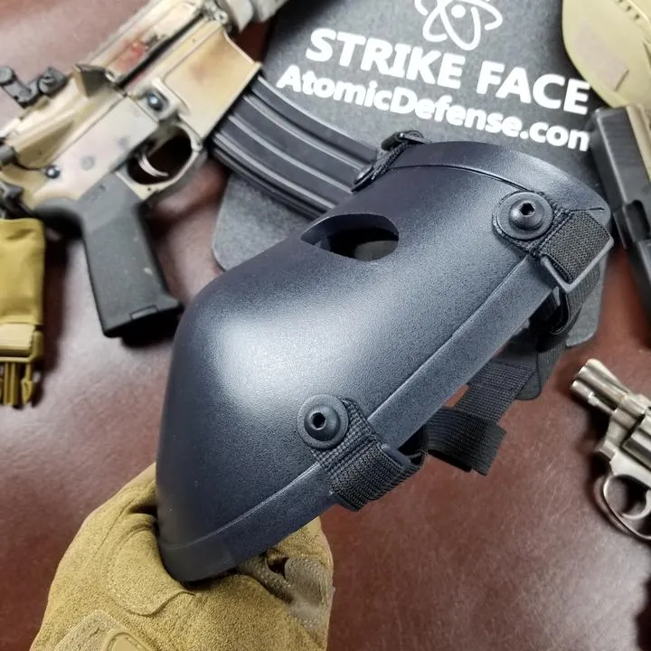 Atomic Defense Half Face Bulletproof Mask for Helmets | NIJ Level IIIA 