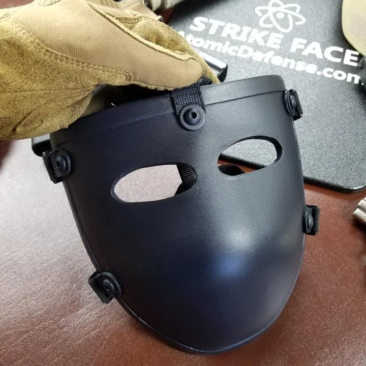 Atomic Defense Half Face Bulletproof Mask for Helmets | NIJ Level IIIA 