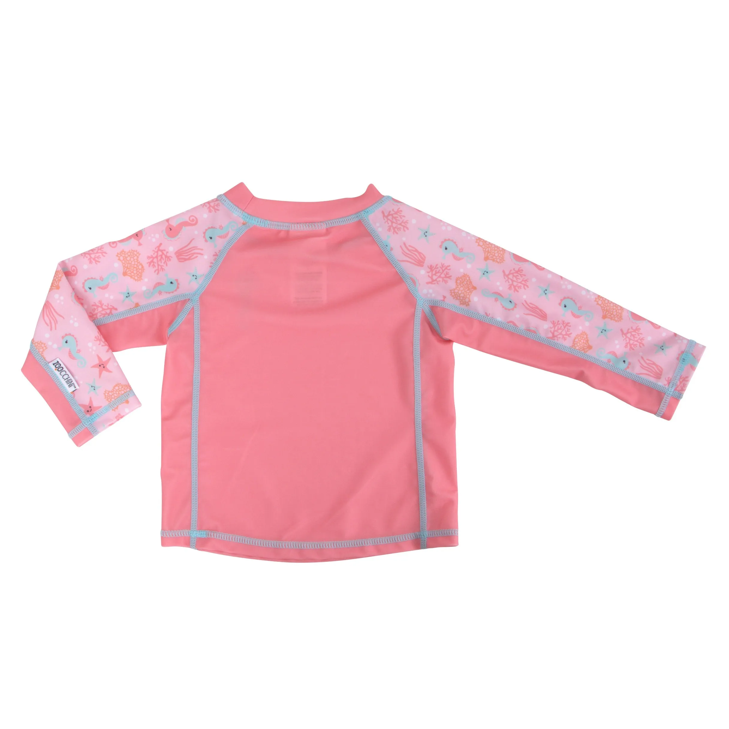 Baby Rash Guard Long Sleeve Swim Top - Seahorse