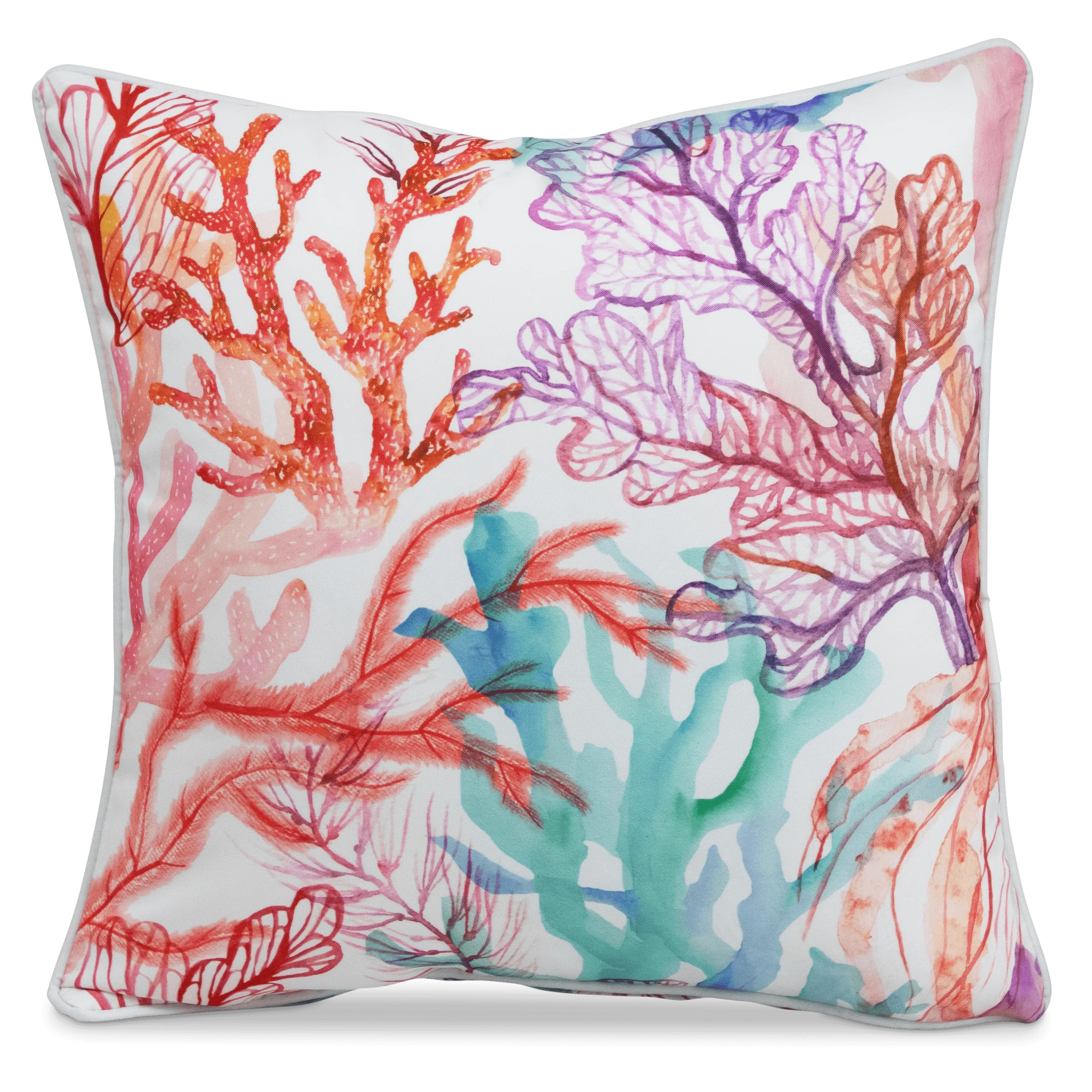 Bondi Reef - 45 x 45 cm Piped Outdoor Cushion