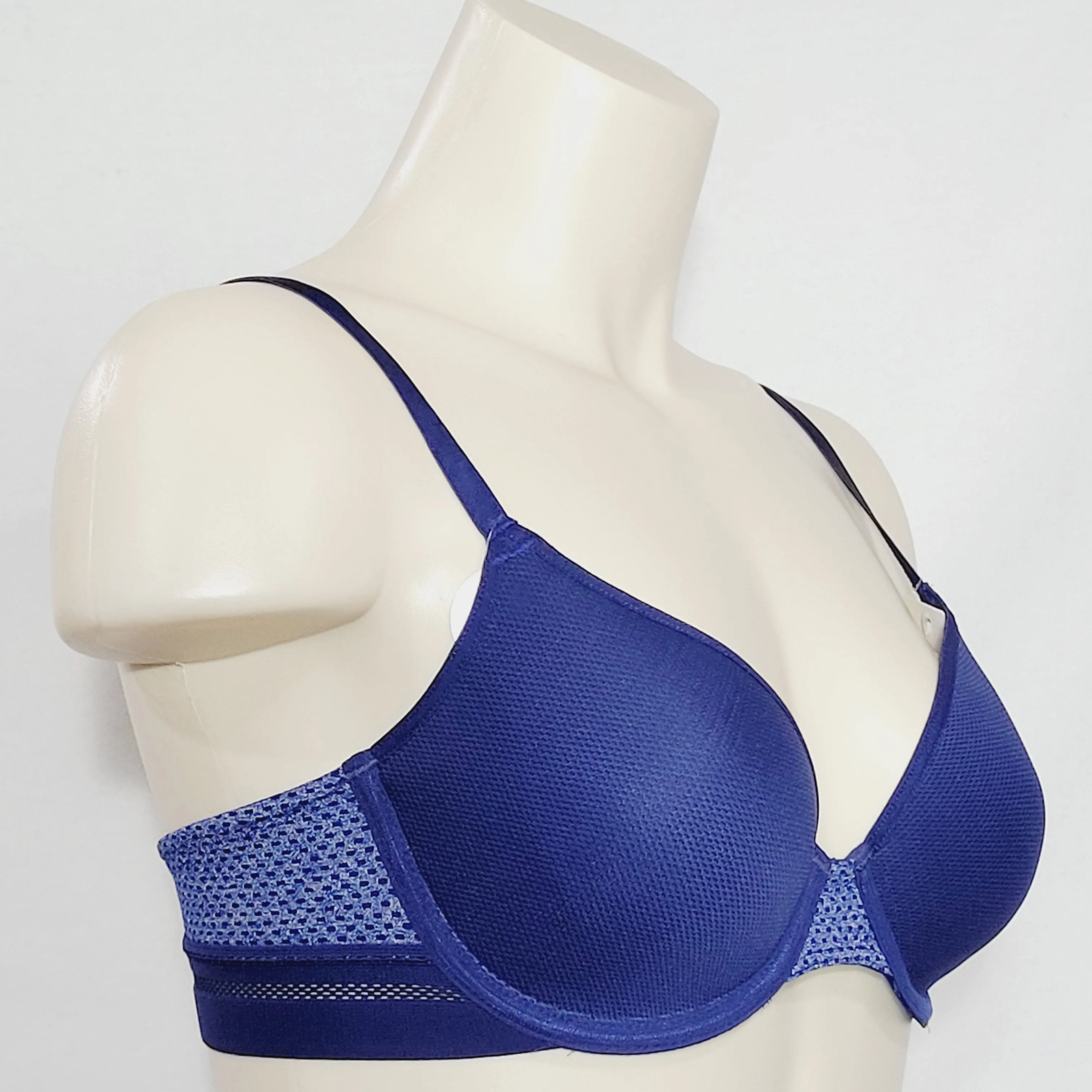 b.tempt'd 953258 by Wacoal Spectator Contour Underwire Bra 34B Blue NWT