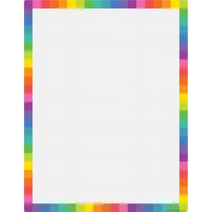 Colorful Blank Write-On/Wipe-Off Chart