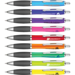 Colour Curvy Pens - Unprinted sample