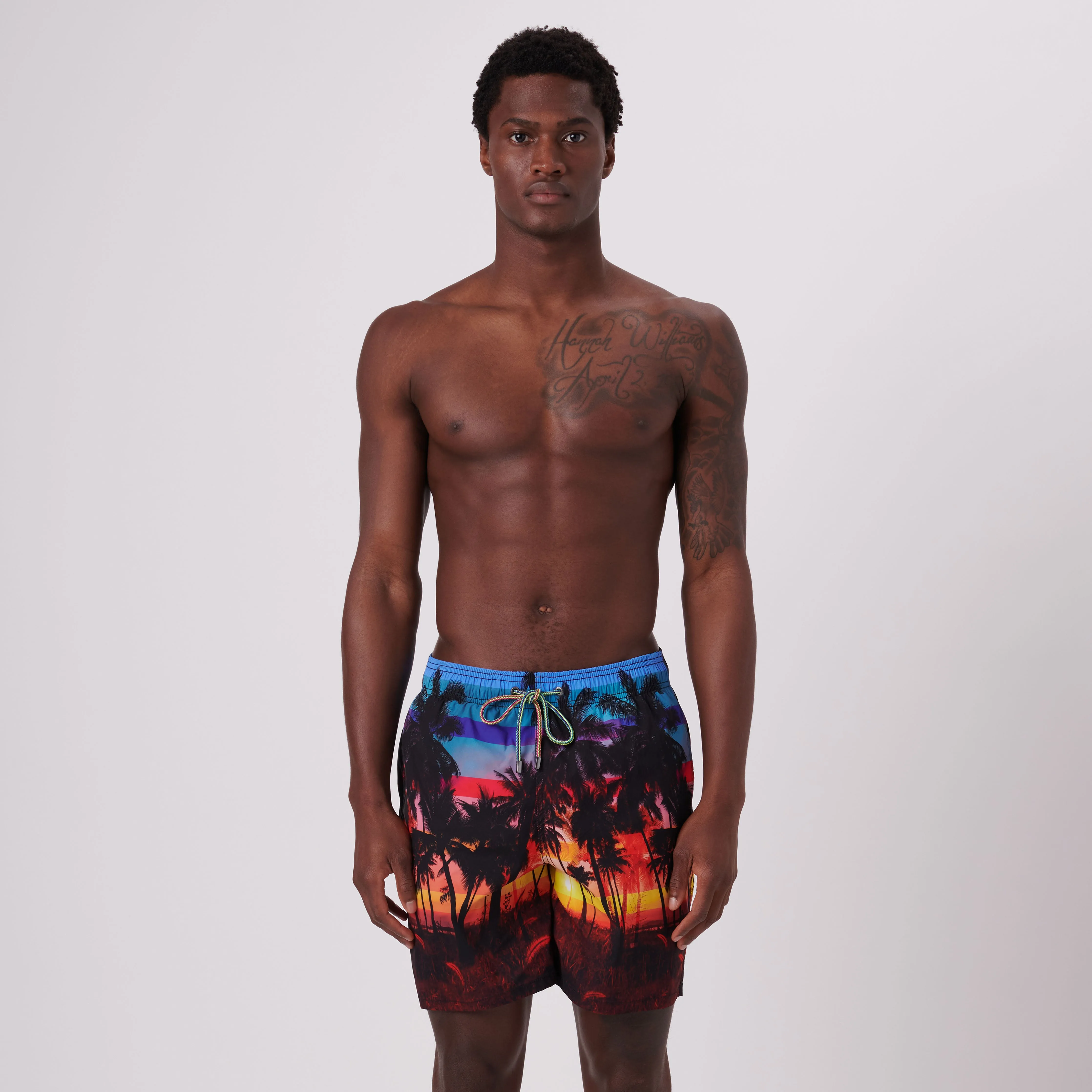 Cosmo Tropical Sunset Swim Trunks