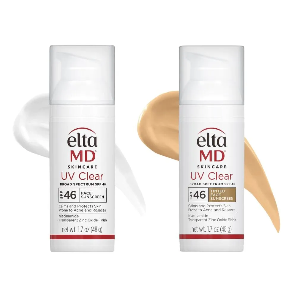 EltaMD UV Clear Tinted and Untinted SPF 46 DUO ($88 Value)