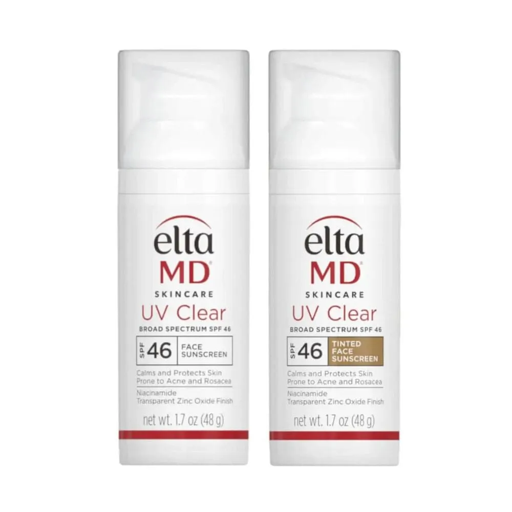 EltaMD UV Clear Tinted and Untinted SPF 46 DUO ($88 Value)