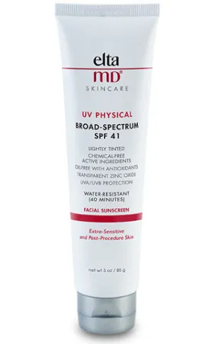 Sure, here is an optimized title for the e-commerce product:

EltaMD® UV Physical Broad-Spectrum SPF 41 Tinted Mineral Sunscreen - Water-Resistant, Oil-Free, Antioxidant-Rich Facial Sunblock for Sensitive Skin

This title includes key modifiers to highlight the products benefits and appeal to potential customers.