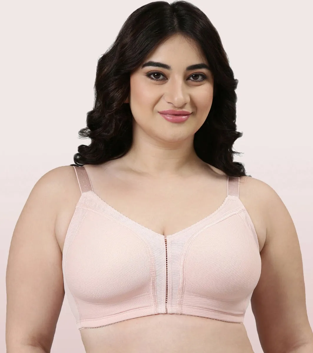 Enamor Body Transform F097 Smooth Contour Lift Bra for Women- Full Coverage, Non Padded and Wirefree - Pearl