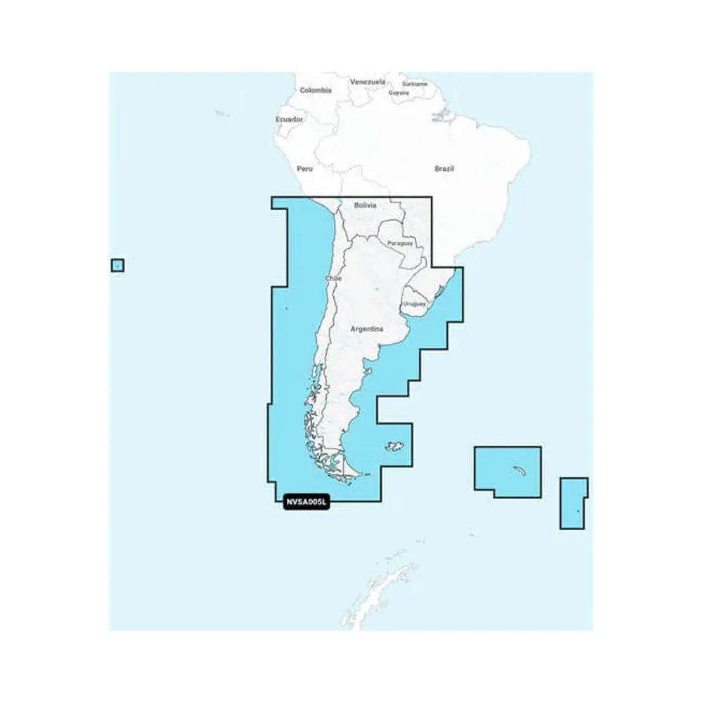 Garmin Navionics Vision  NVSA005L - Chile, Argentina  Easter Island - Marine Charts [010-C1286-00]