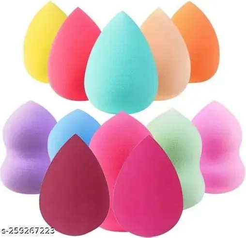 HUXIA BEAUTY 6 Pcs Box Set Multi Design, Multicolors & Multi Purpose Sponge Blenders