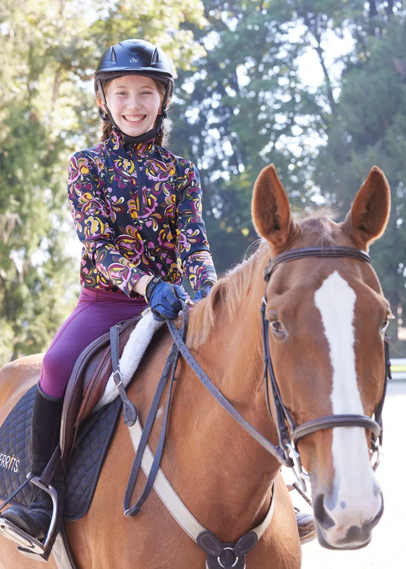 Kids Summer Ride Ice Fil® Long Sleeve Equestrian Shirt