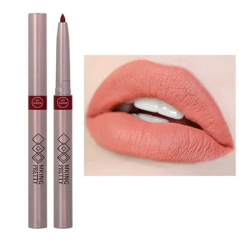 Long-Lasting Nude Brown Waterproof Lipliner Pen – Perfect Lip Contou