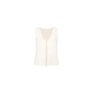 Open Knit Vest - White