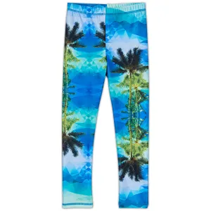 Palm Trees Hybrid Leggings UPF 50 