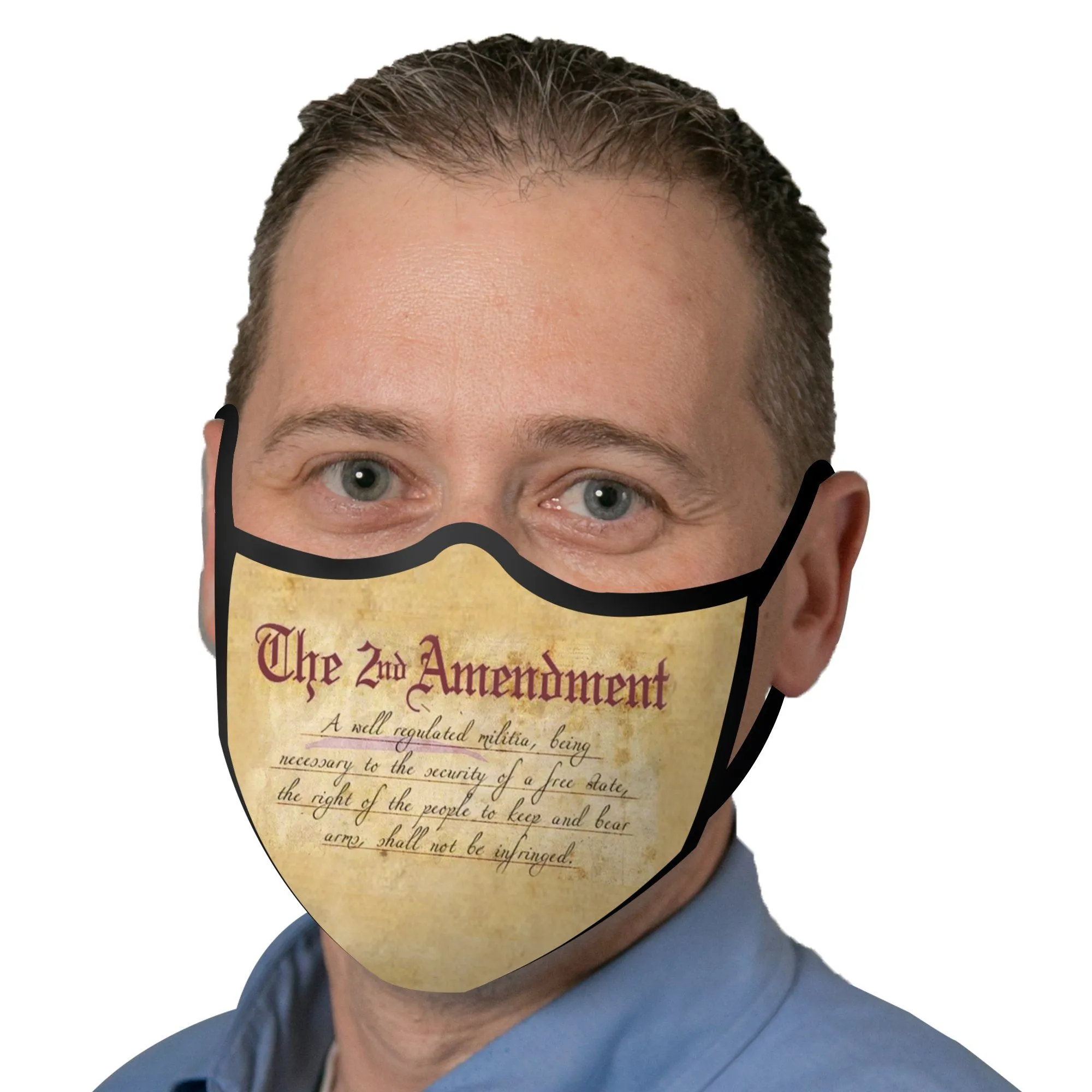 RainCaper Second Amendment Reusable Fabric Face Mask