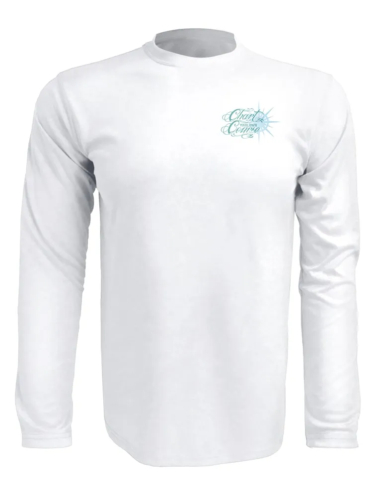 Sea Turtle Men's UV Shirt by Chart Your Own Course | Long Sleeve | UPF 50 Sun Protection | Performance Polyester Rash Guard |