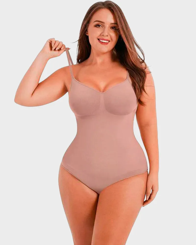 SheCurve® Seductive Seamless Cami Bodysuit Shapewear With Thong