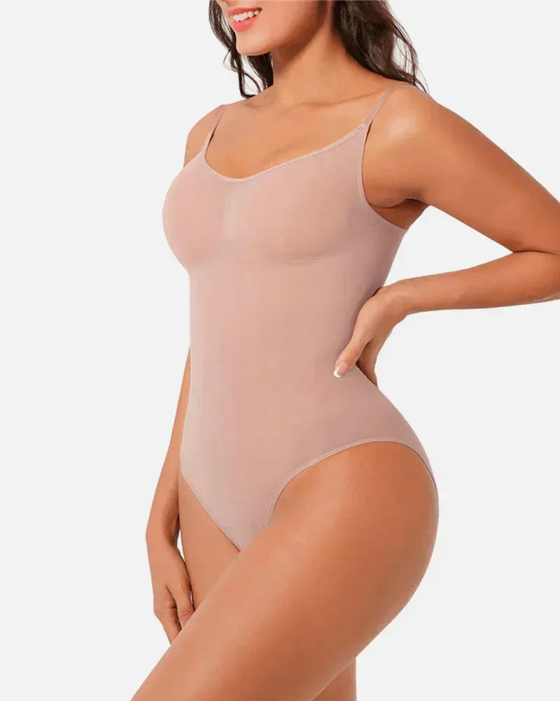 SheCurve® Seductive Seamless Cami Bodysuit Shapewear With Thong