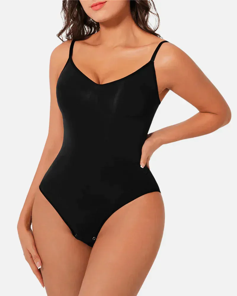 SheCurve® Seductive Seamless Cami Bodysuit Shapewear With Thong