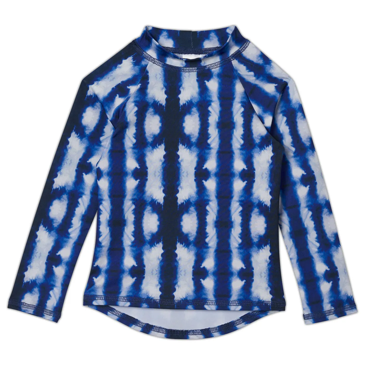 Shibori Long Sleeve Rash Guard Top UPF 50  for Kids