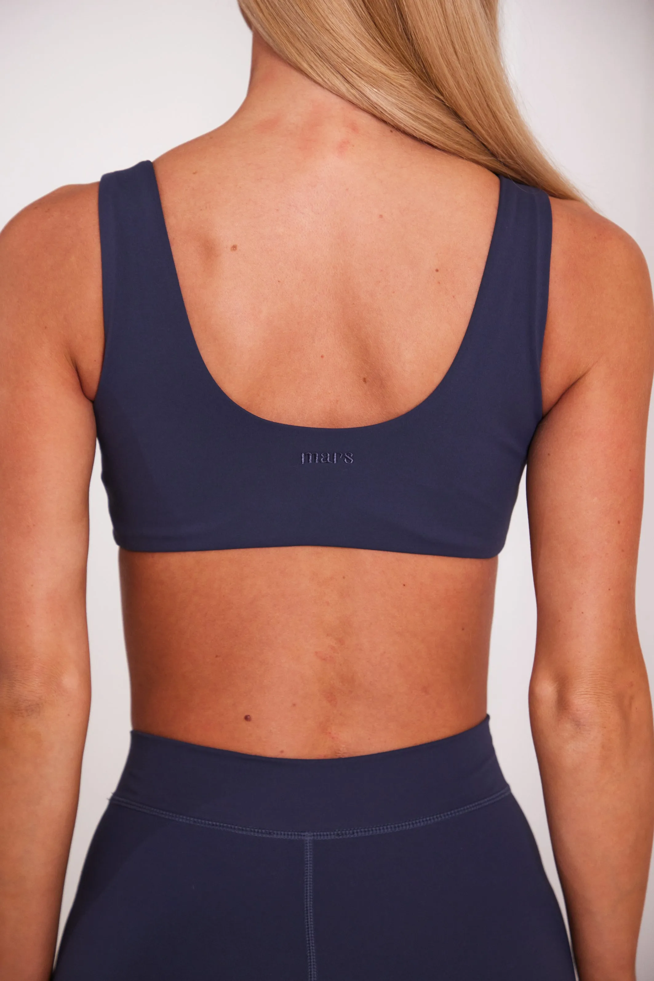 The scoop neck sculpt bralet - Navy