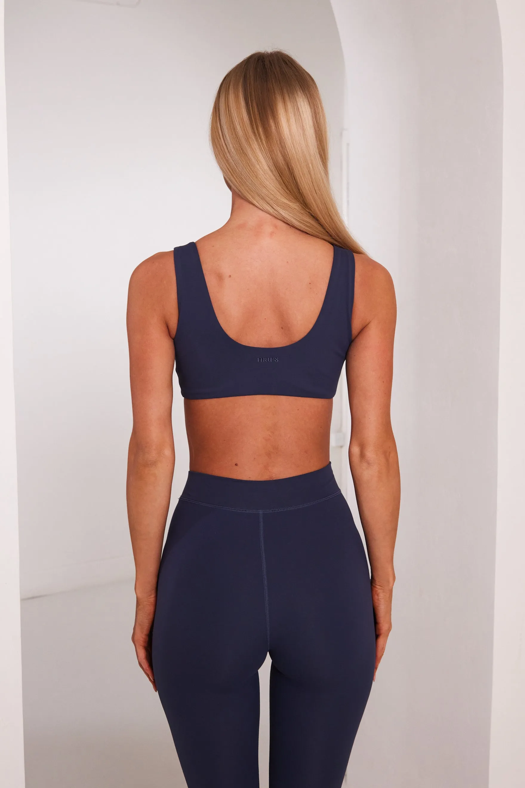 The scoop neck sculpt bralet - Navy