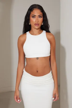 The sculpt race top - White